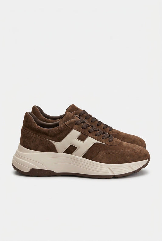 Upper Rubber Shoes Brown