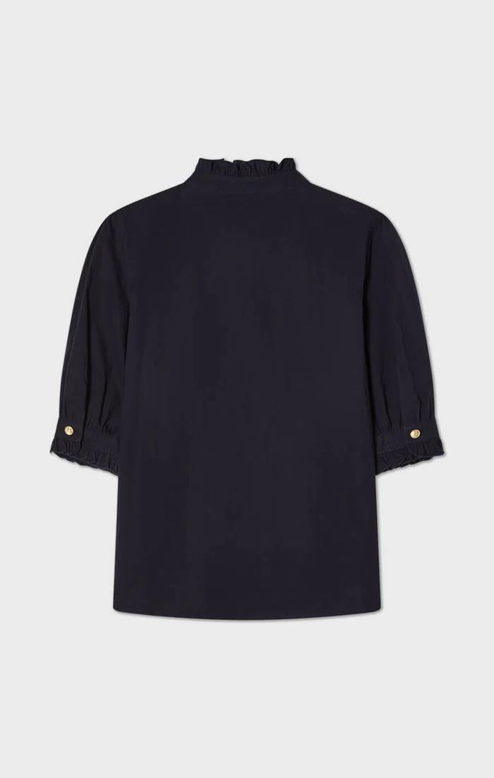 Busnel Mica kortermet Bluse Marineblå