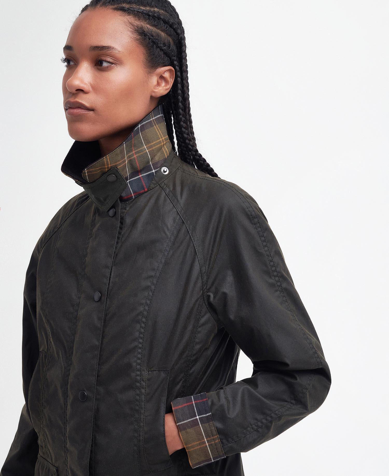 Barbour Beadnell® vokset jakke Oliven - ZhosLaila