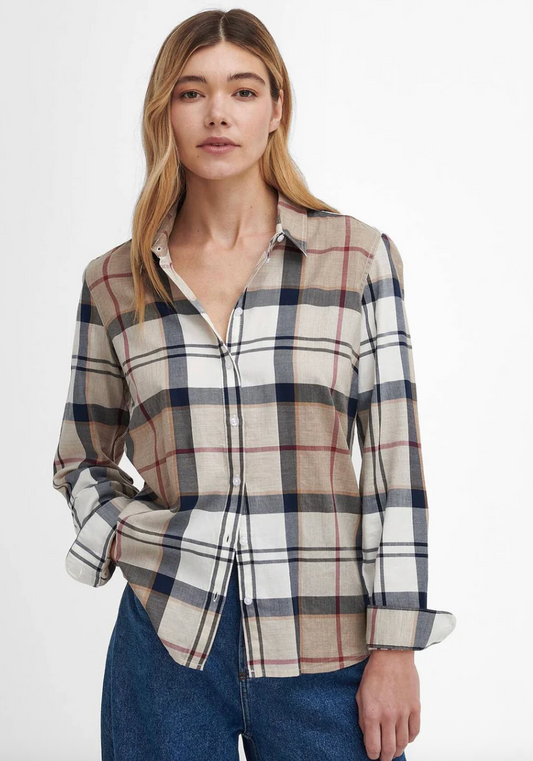 Barbour Bredon  Hessian tartanRegular langermet skjorte
