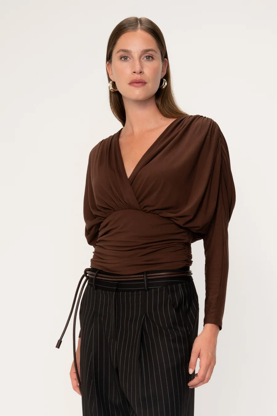 Viveh Salvia topp Mørkebrun - ZhosLaila