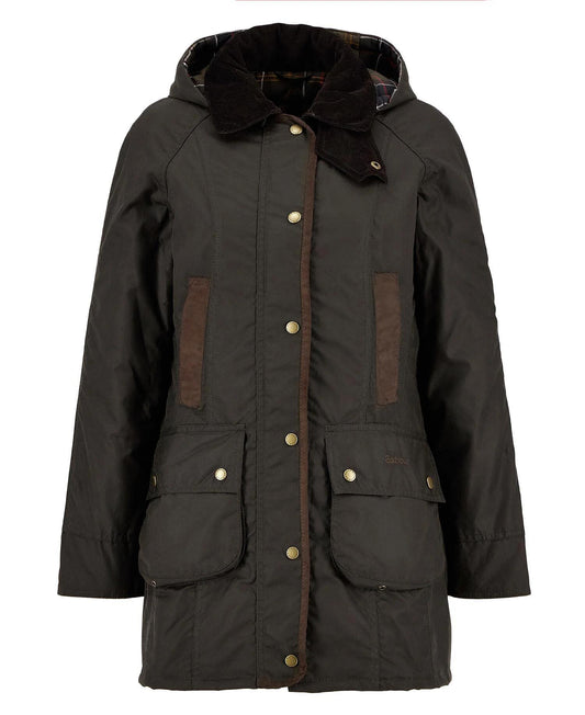 Barbour Bower Vokset Jakke Oliven