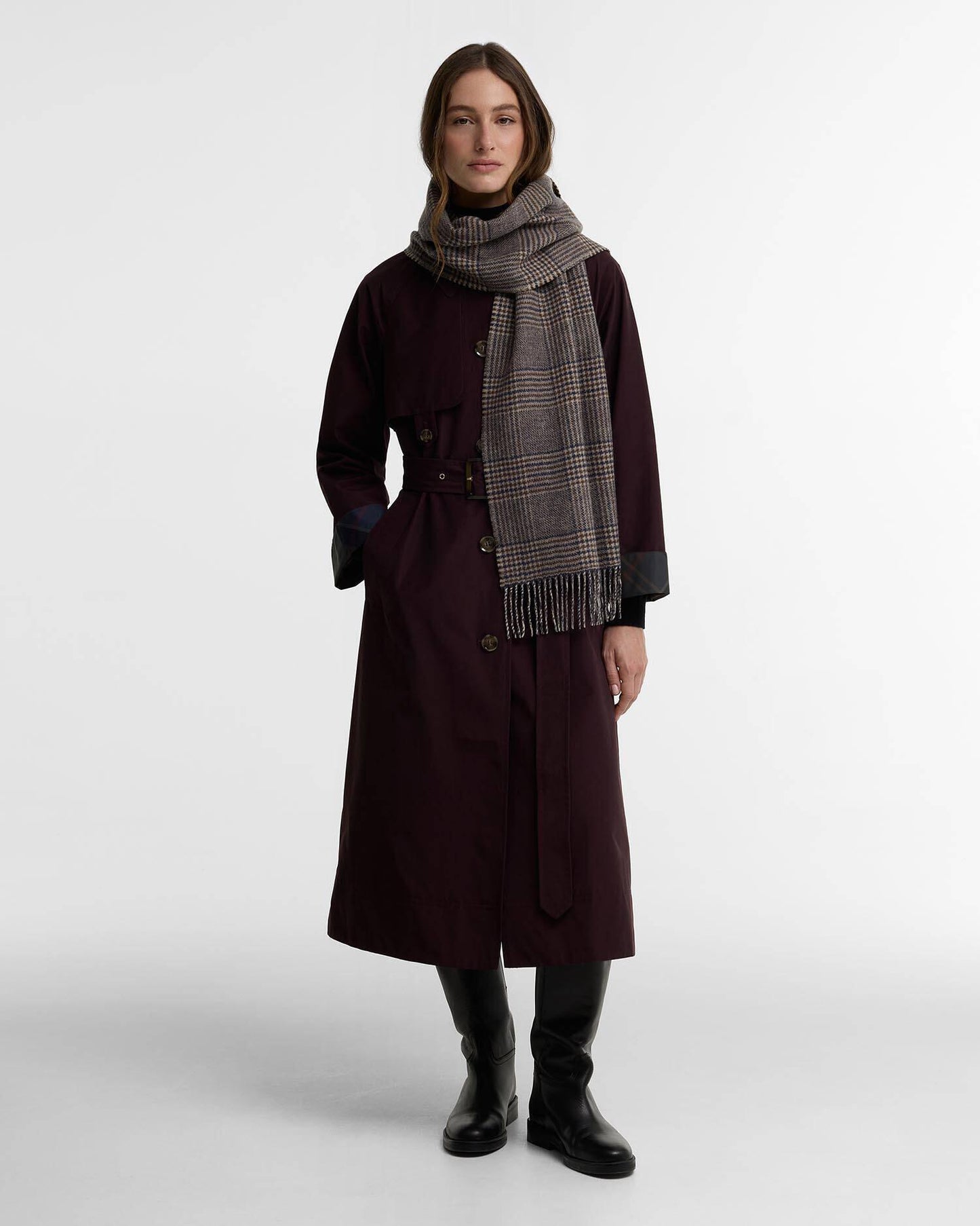 Barbour Mya Vendbart Skjerf 164x33cm
