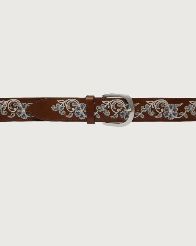 Orciani Craftmanship Bull Mykt skinnbelte 3,7 cm