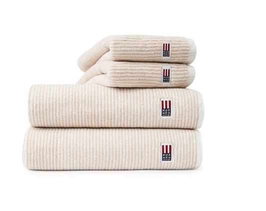 Original Towel White/beige stripe 50x70