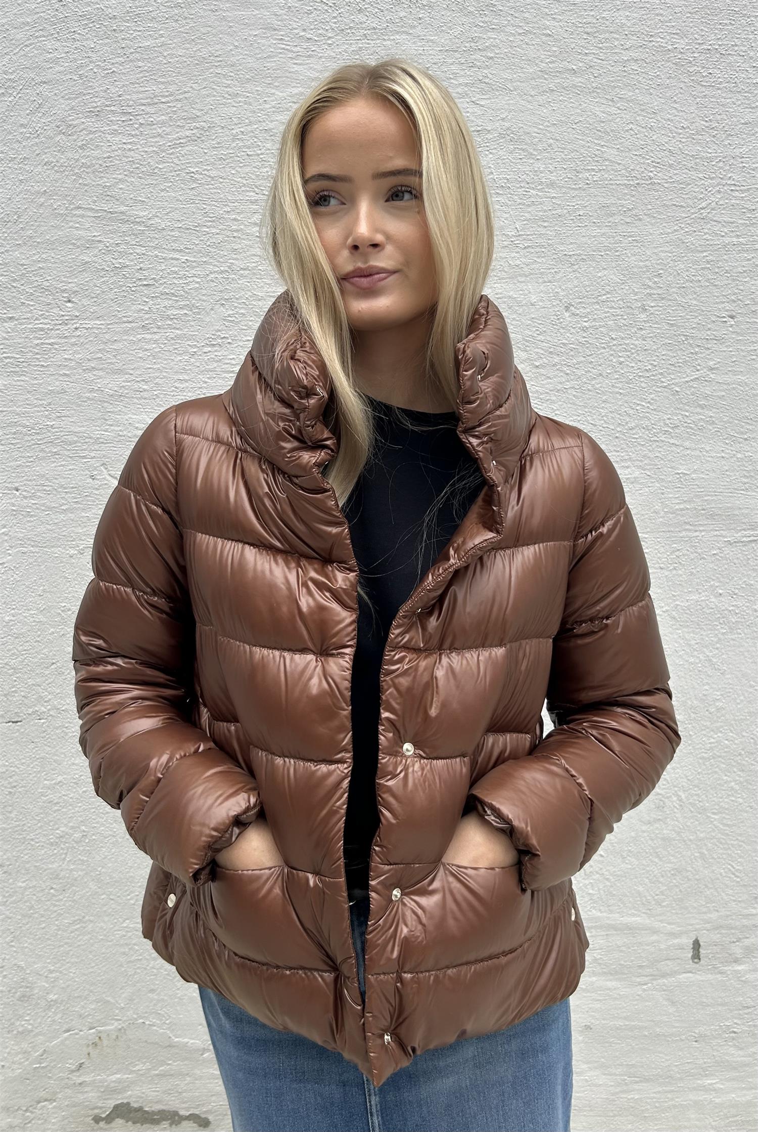 Herno Jakke A-fasong Mokka - ZhosLaila
