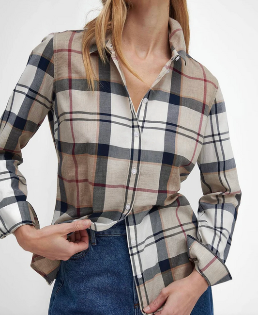 Barbour Bredon  Hessian tartanRegular langermet skjorte
