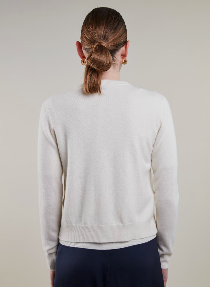 Stenstrøms Judith kashmircardigan Off-White - ZhosLaila