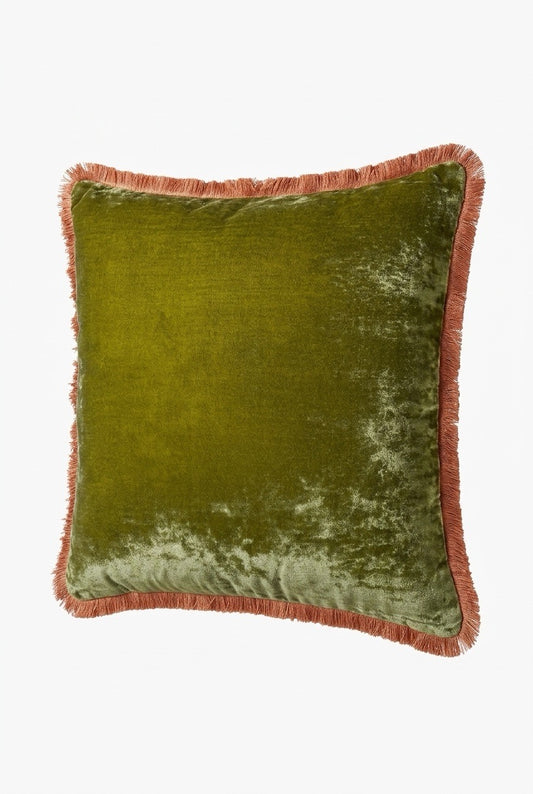 Gress grønn m/rosa fringe