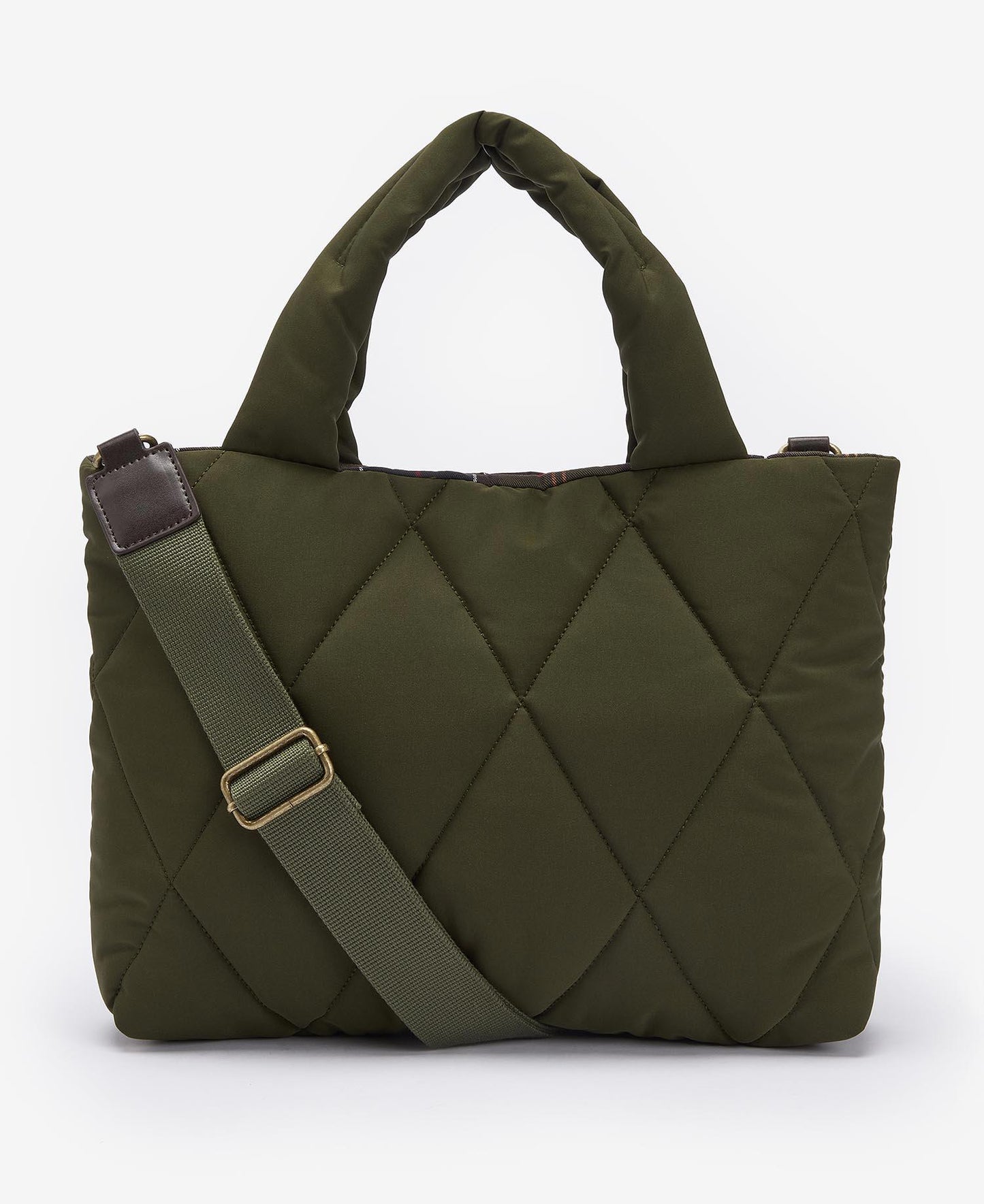 Barbour Mariah quiltet mini-toteveske Oliven