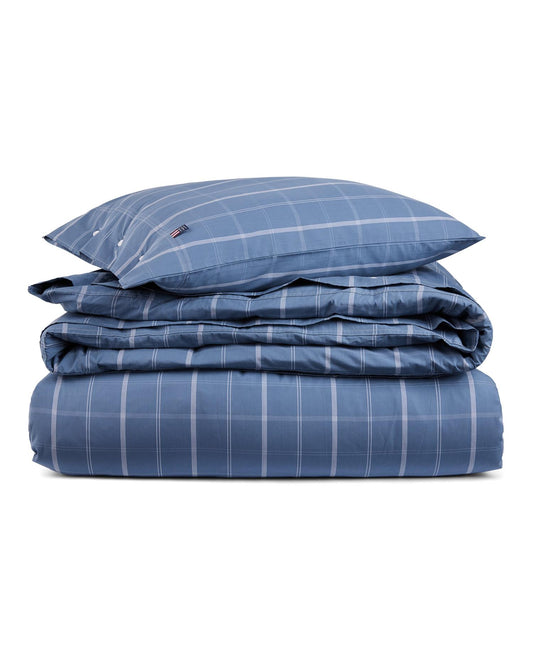 Checked Cotton Poplin Bed Set