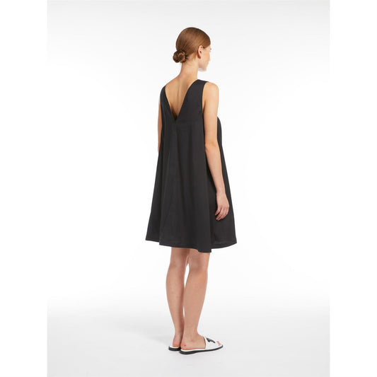 Max Mara Beachwear Campale Poplin A-line dress Sort