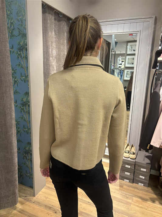 Busnel Maxine Piped jakke Beige - ZhosLaila