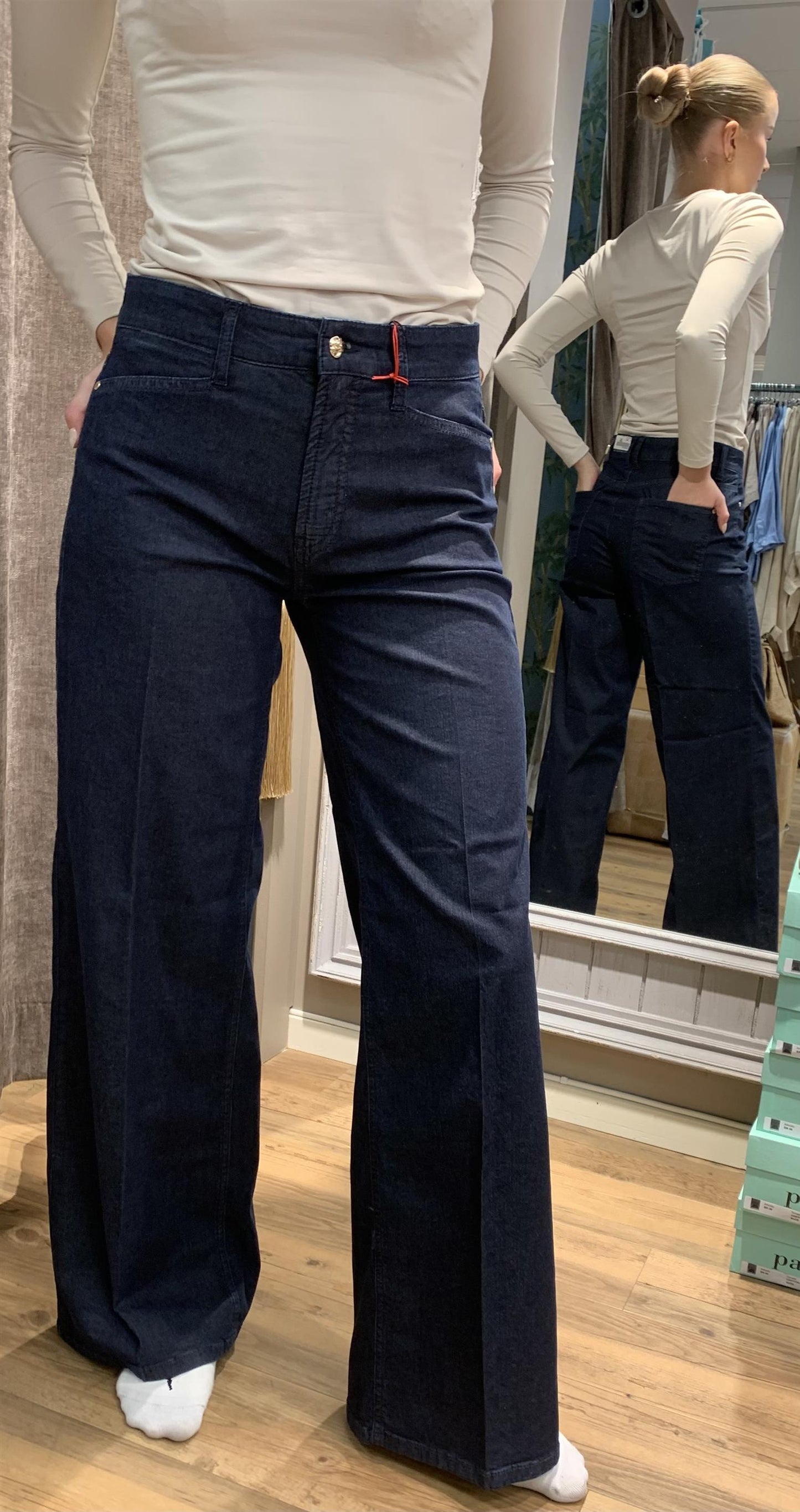 Cambio Amina jeans Mørkeblå - ZhosLaila