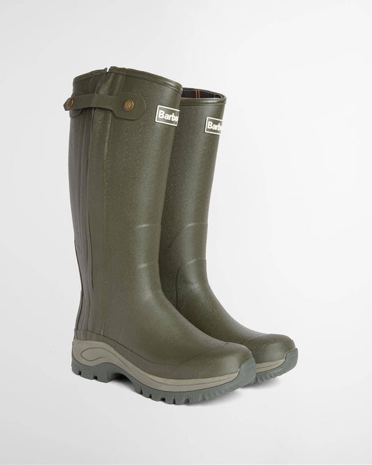 Barbour Teesdale Wellingtons Oliven