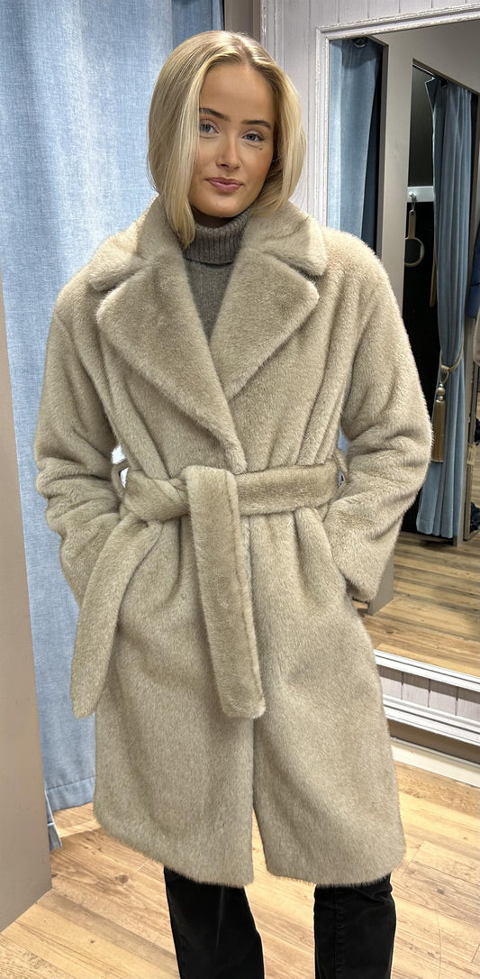 Herno Teddy kåpe Off-White