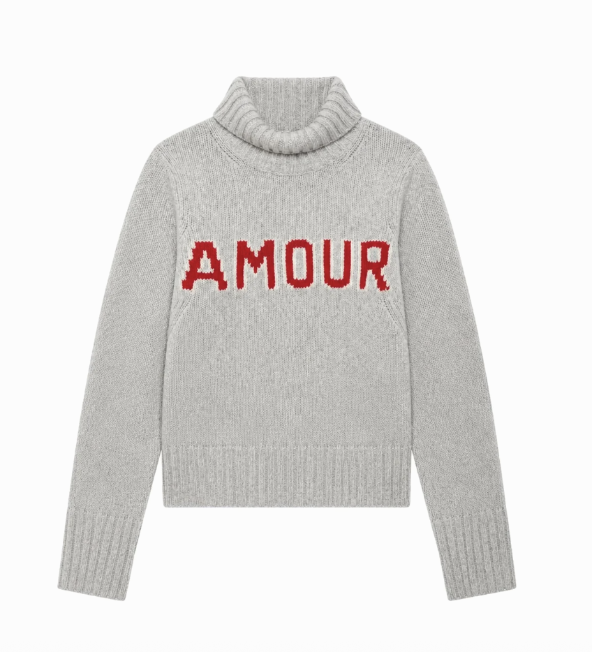 Zadig & Voltaire Nalma genser 100% merinoull Grå