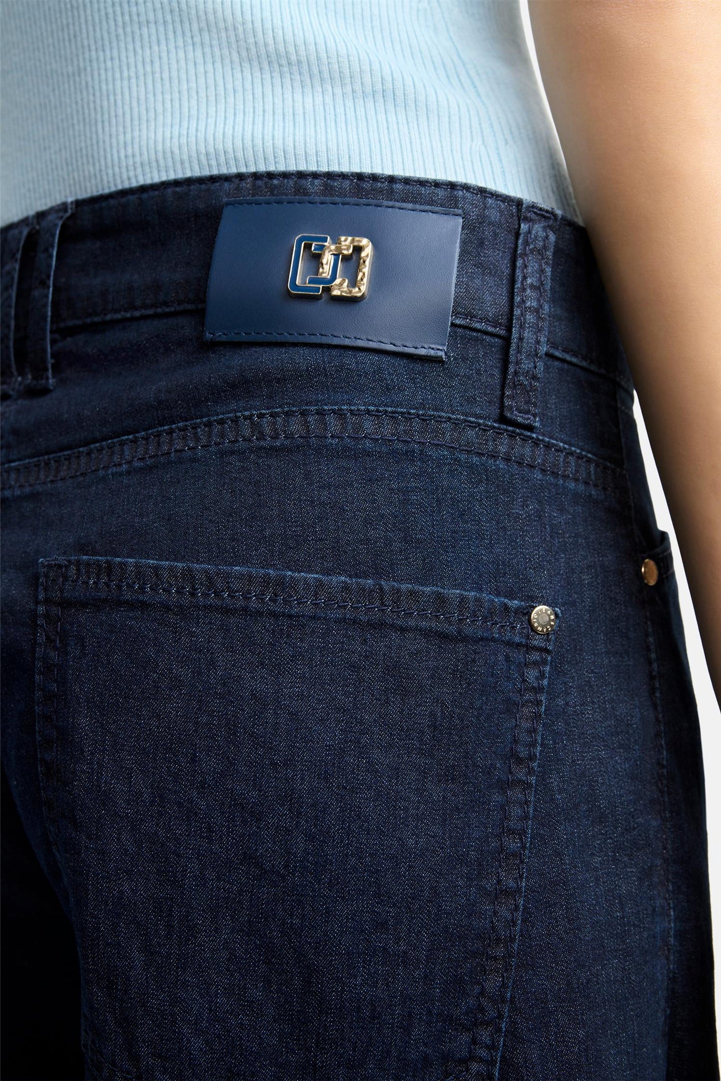 Cambio Amina jeans Mørkeblå