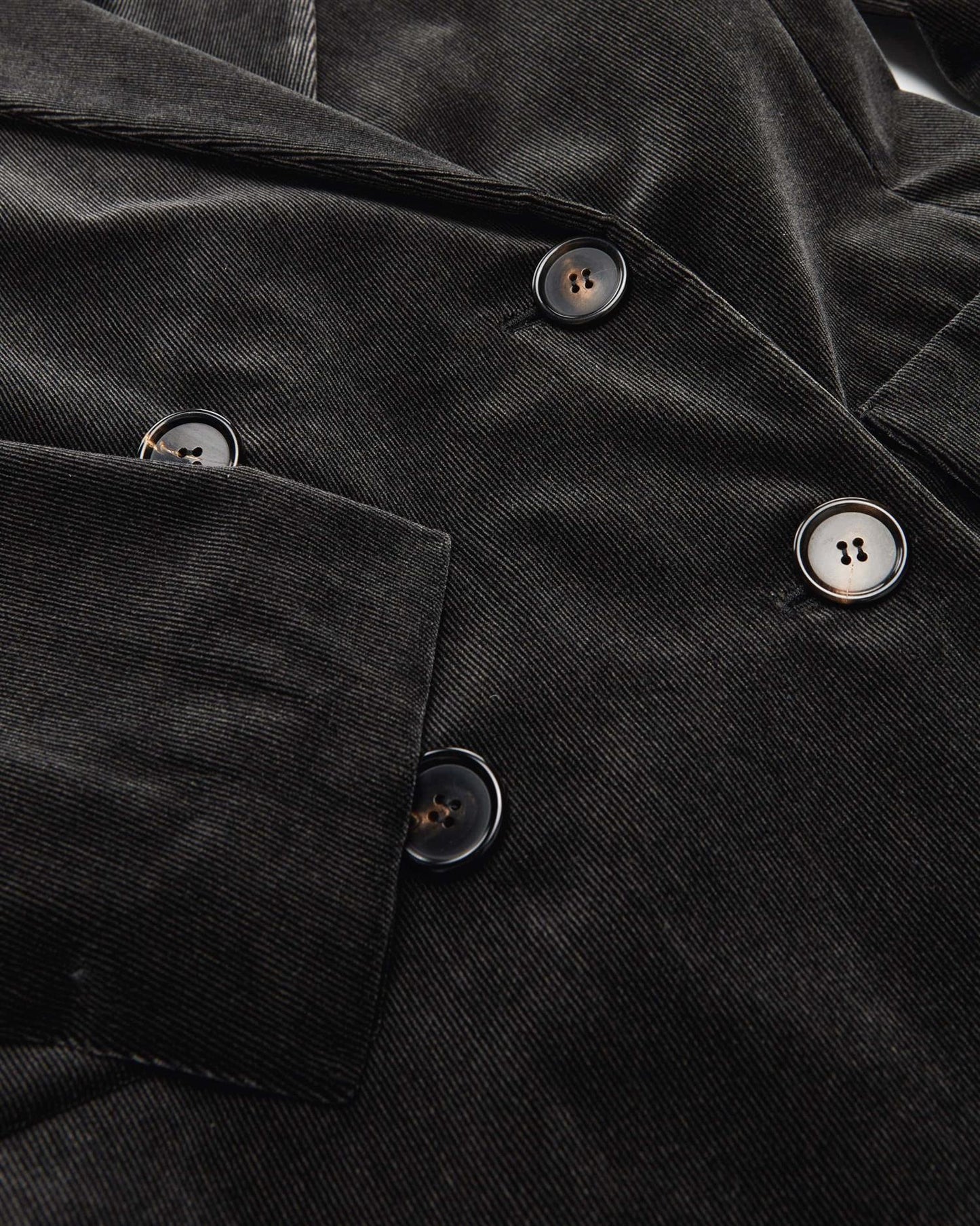 Max Mara Prisca dobbeltspent blazer i bomullsfløyel Gråbrun - ZhosLaila