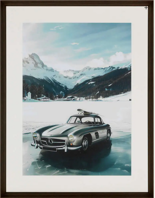 Visit St. Moritz in a Mercedes H90 x B70cm - ZhosLaila