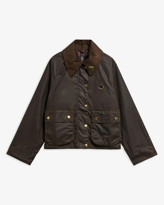 Barbour Icons Modern Spey Vokset Jakke Oliven