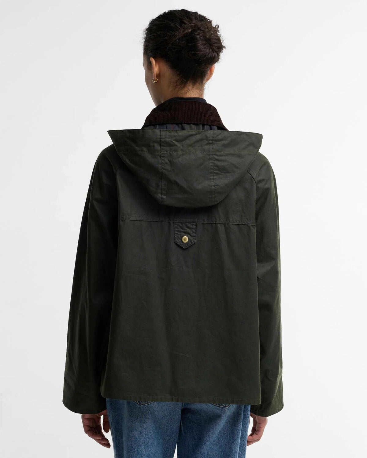 Barbour Carville vokset jakke Oliven