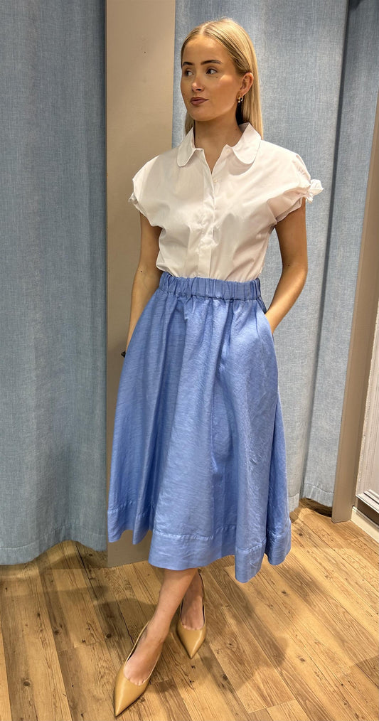 Ally skjørt lyseblått