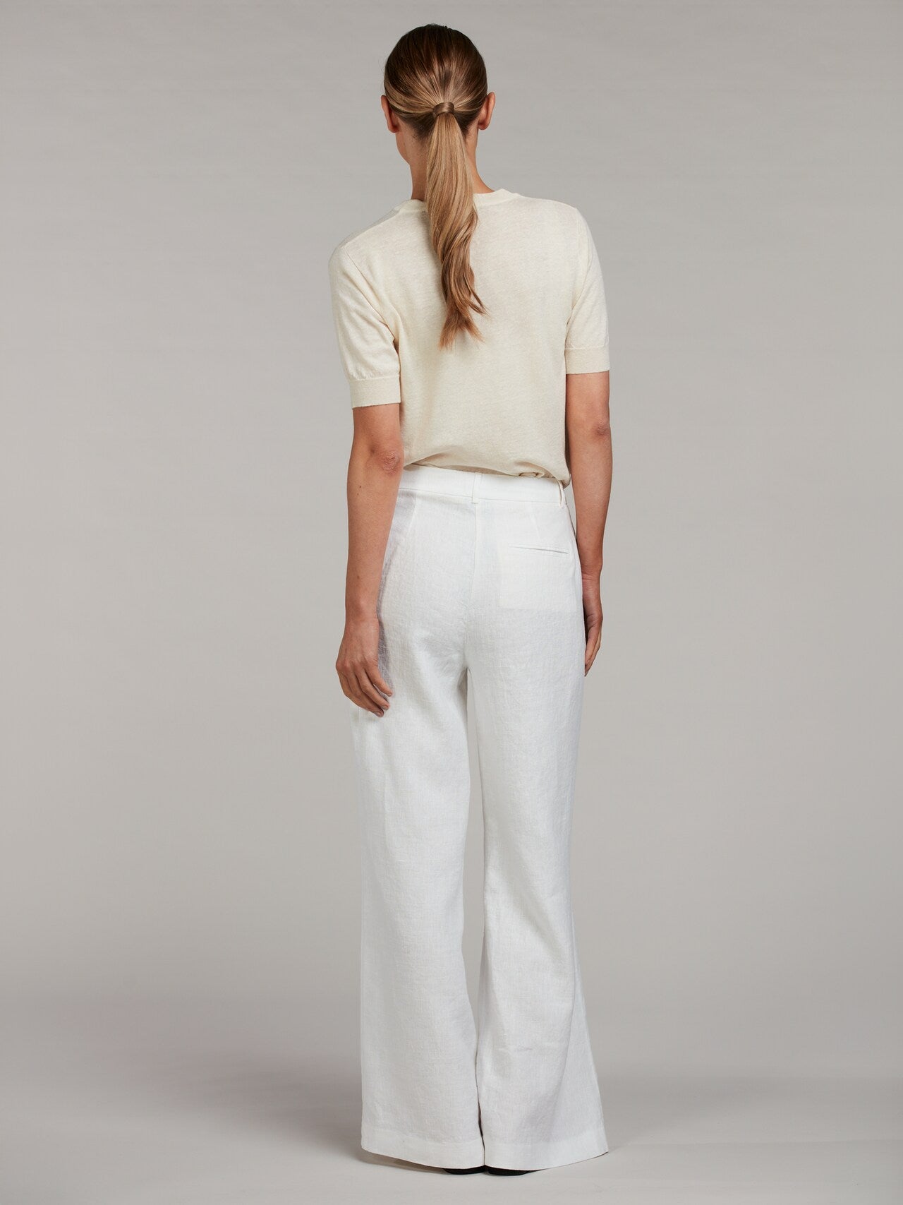 Stenstrøms Louise linbukse Off-White