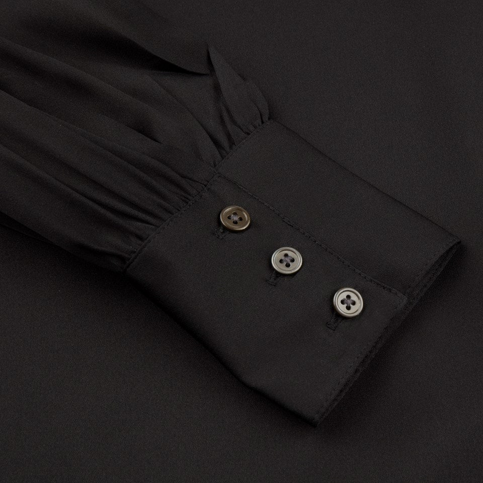 Selma Blouse silkebluse med knyting. - ZhosLaila