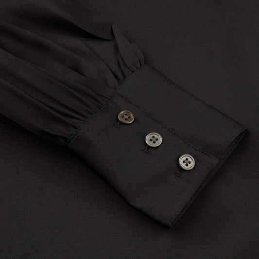 Selma Blouse silkebluse med knyting. - ZhosLaila