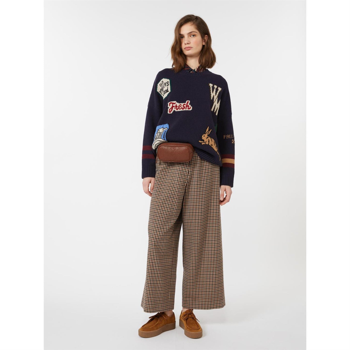 Max Mara  Pavidi Oversized ullstrikket genser Blå