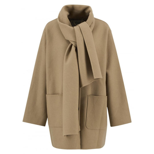 Barbour Clementine Klementin ullskjerfkåpe Kamel