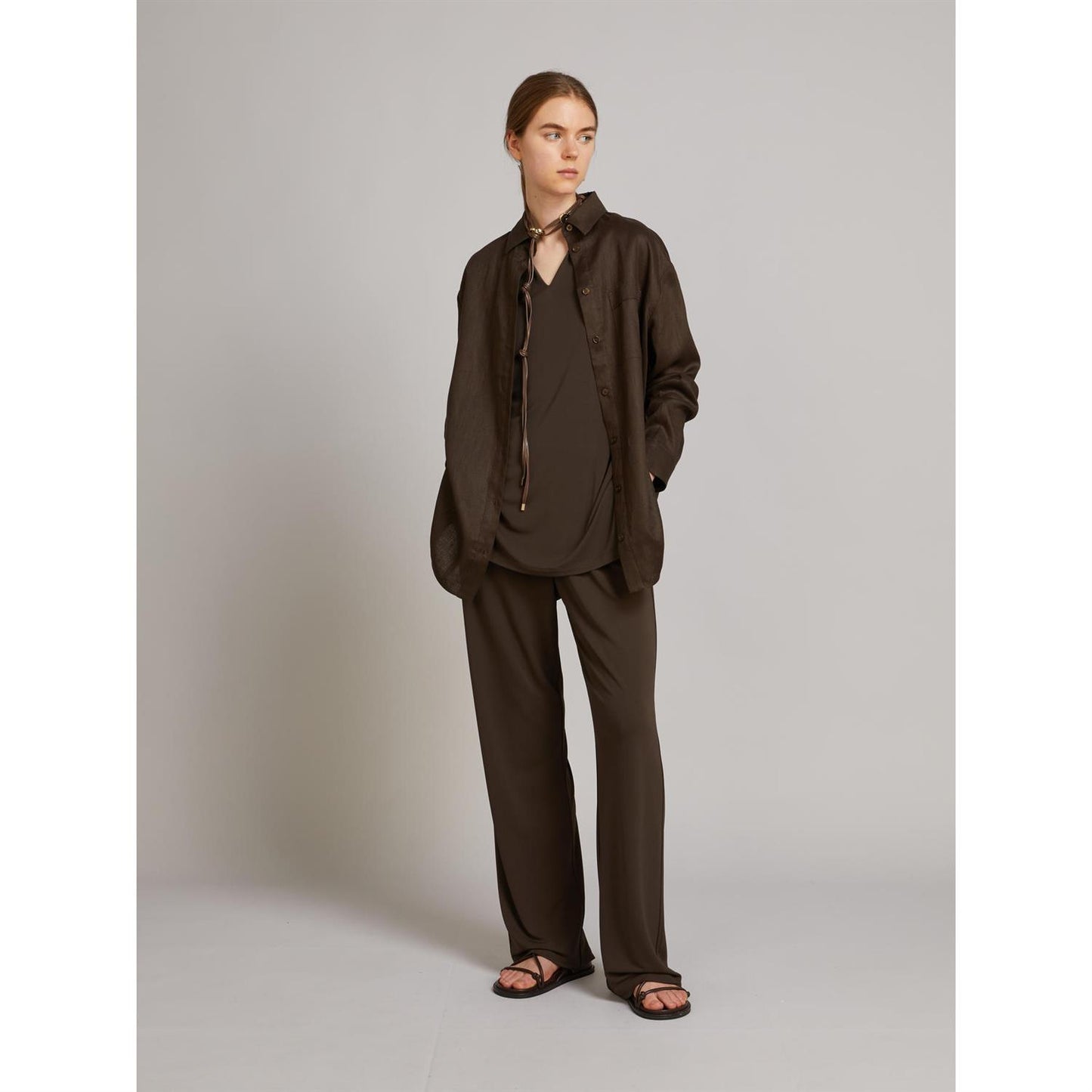 Max Mara Mmlfilo linskjorte Brun