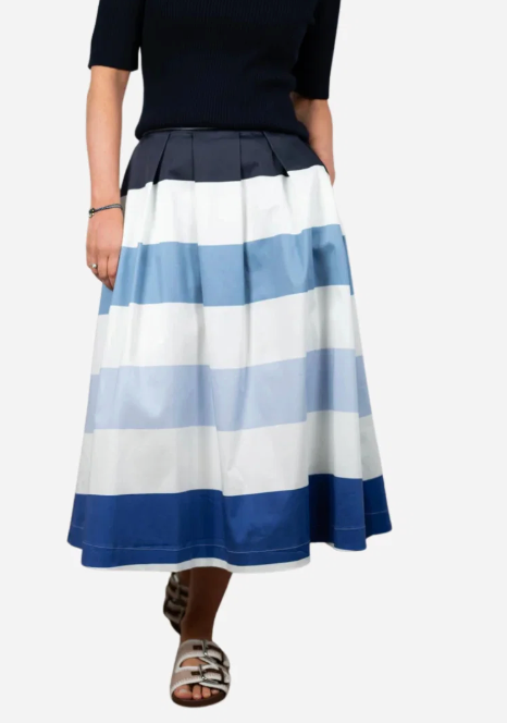 Stenstrøms Kathryn skjørt - Blue Stripes