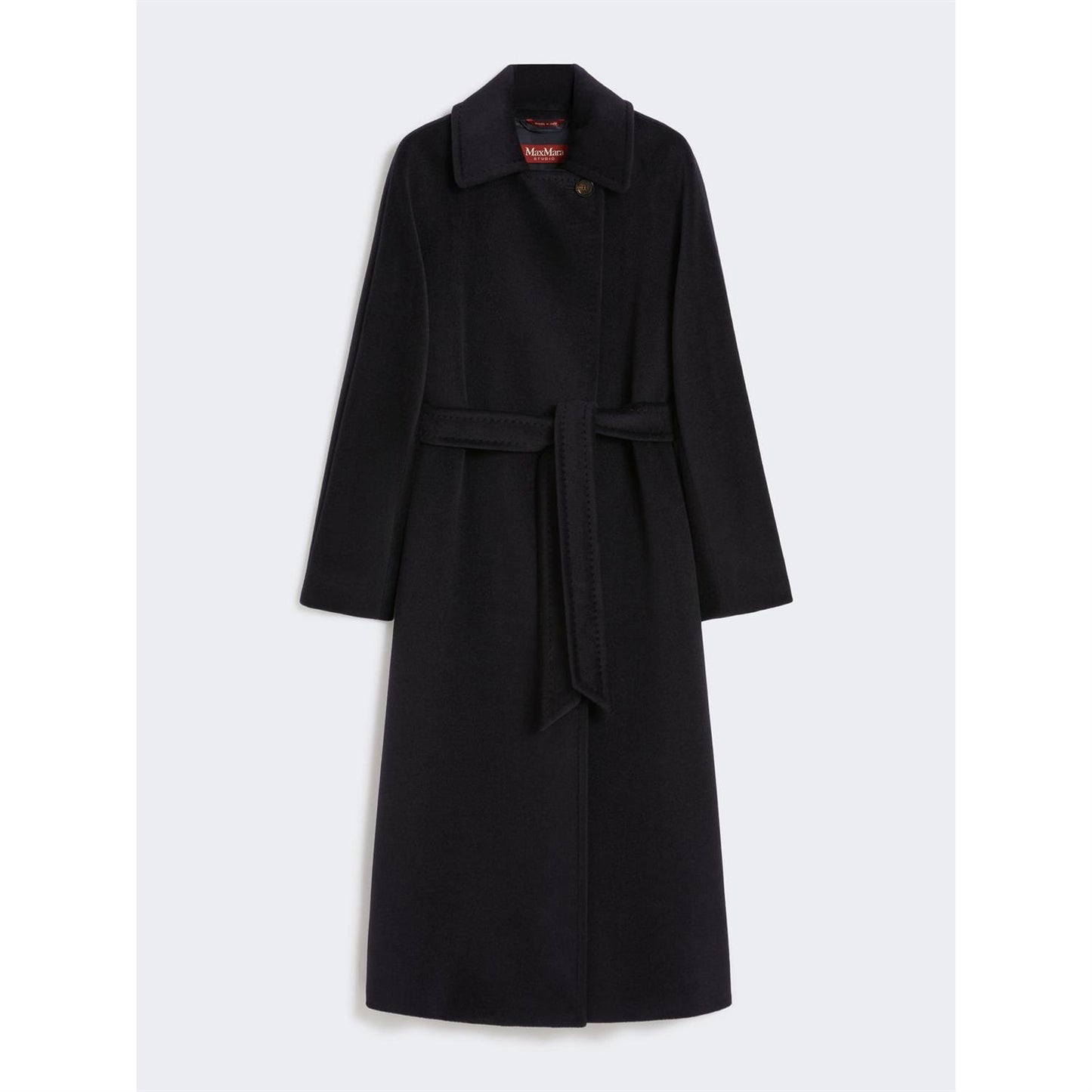 Max Mara Tenzone lang kåpe Navy