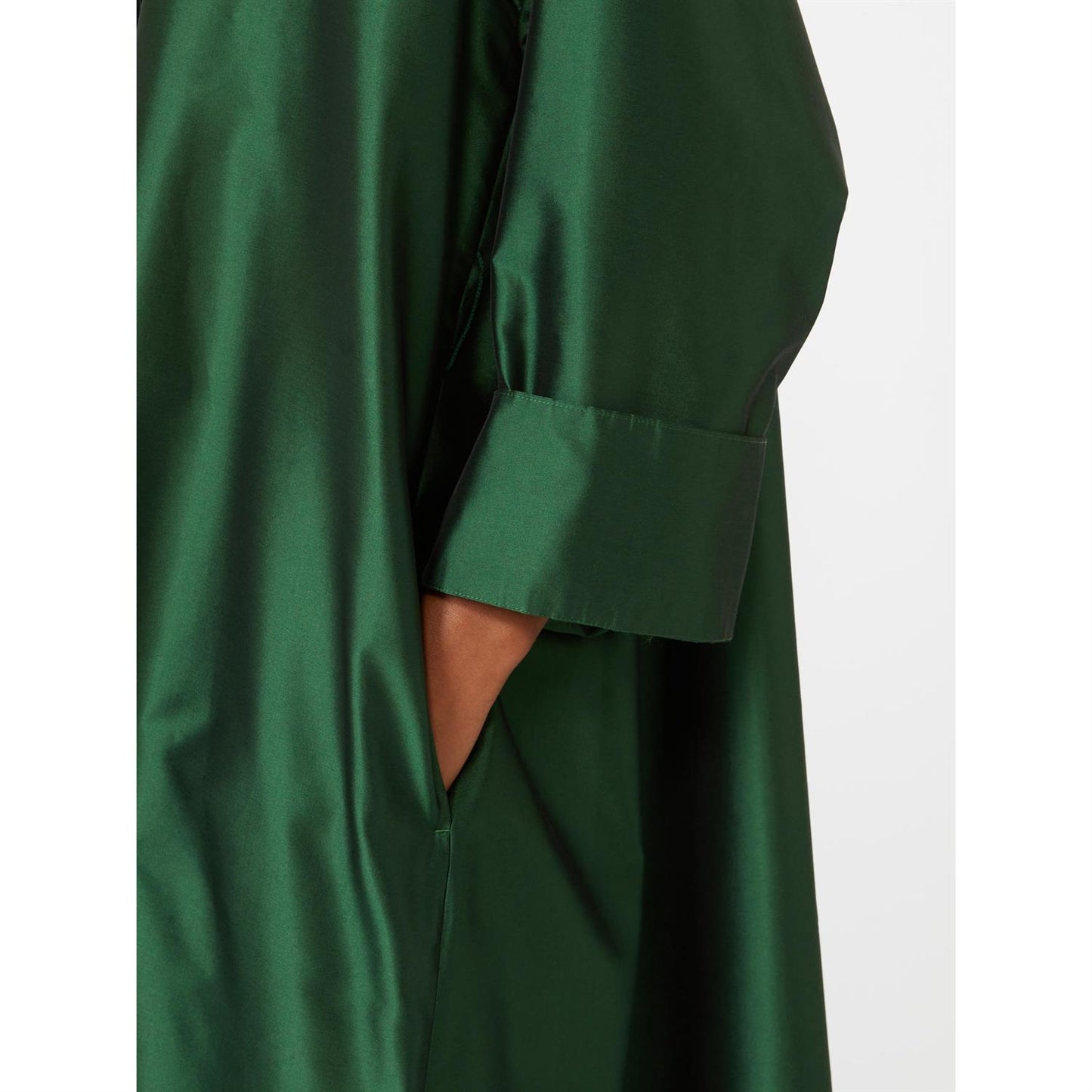 Max Mara Organza skjortekjole Grønn