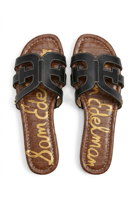 BAY  Black leather