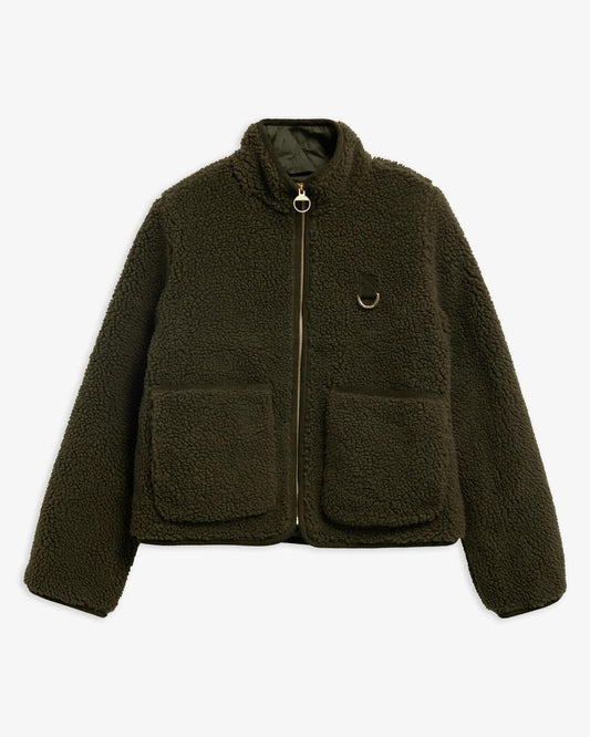 Barbour Elenora fleecejakke Oliven