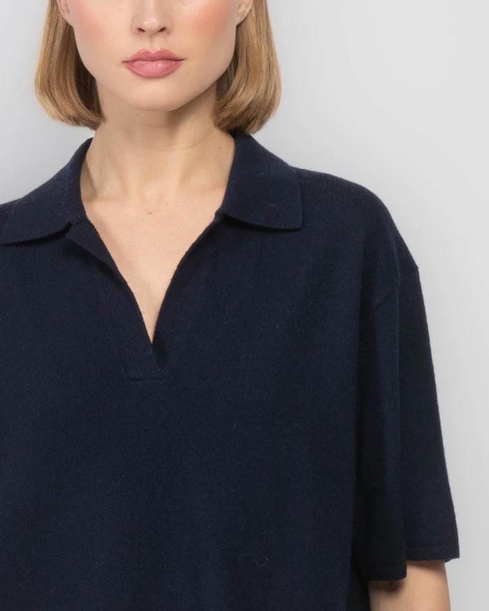 Lisa Yang Neela T-shirt Mørkeblå - ZhosLaila