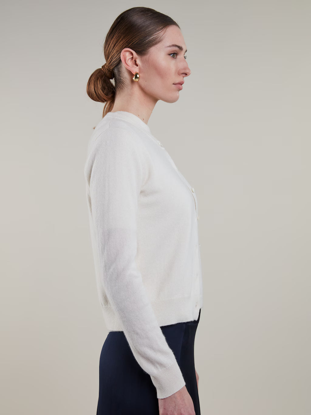Stenstrøms Judith kashmircardigan Off-White - ZhosLaila