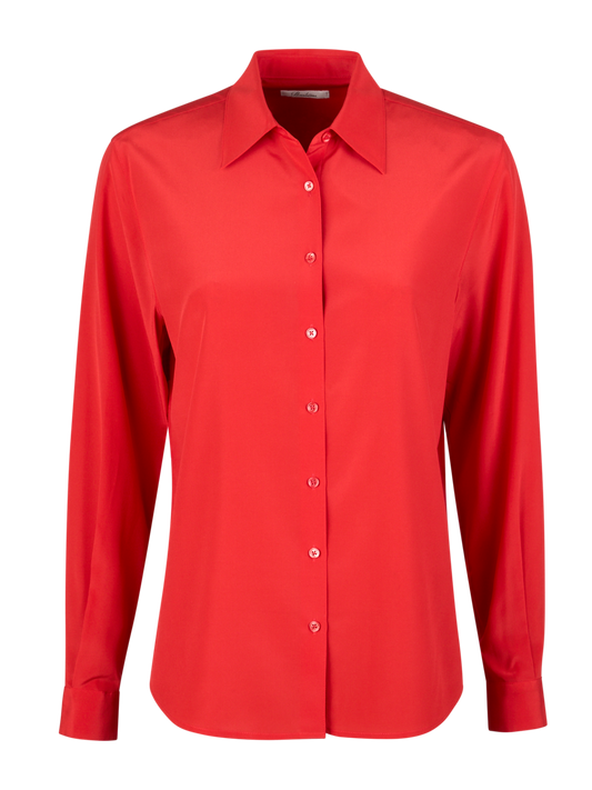 Kornelia rød silke stretch