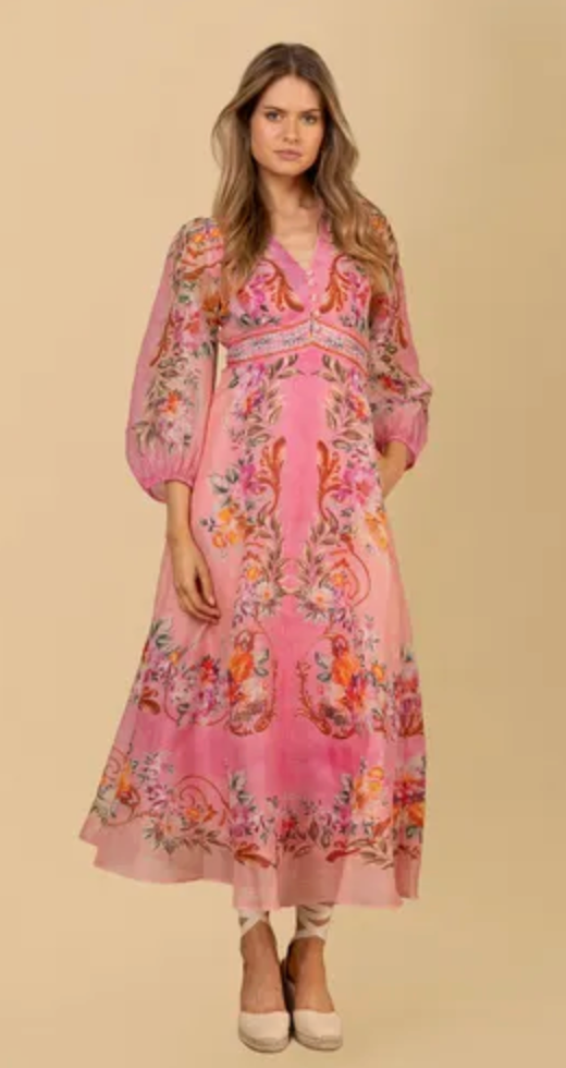 Hale Bob Frida Long kjole Rosa