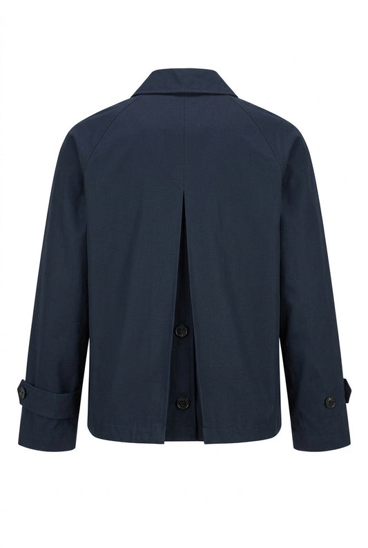 Max Mara Tiglio regnjakke / trenchcoat Marine