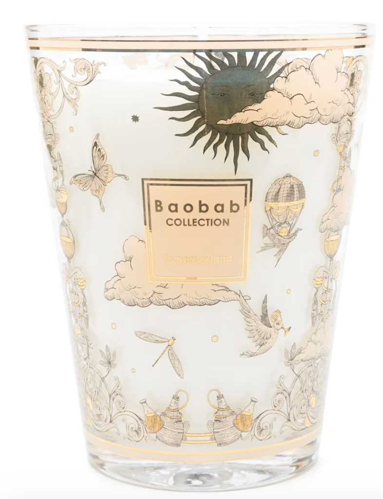 Baobab Tomorrowland Gold duftlys H:24cm - ZhosLaila