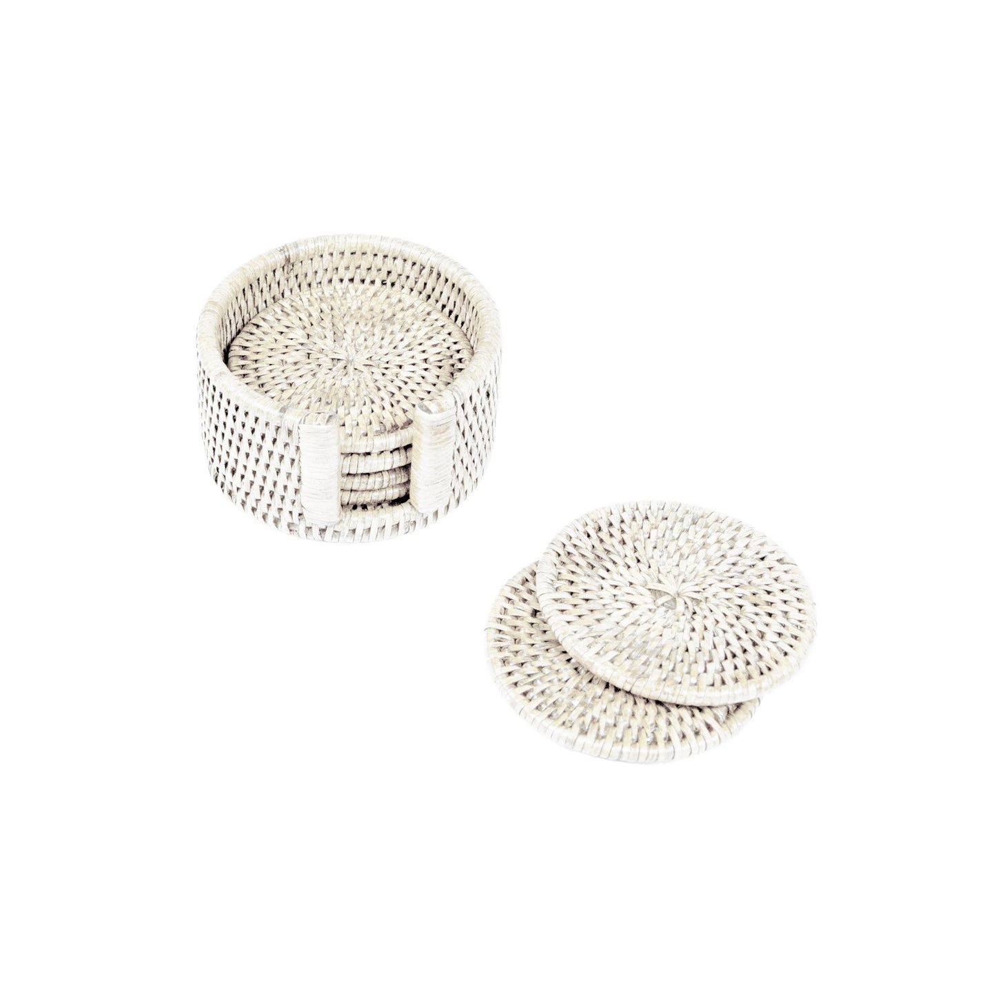 Caspari Rotting spisebrikker Kremfarget, sett med 6 stk Ø:10cm