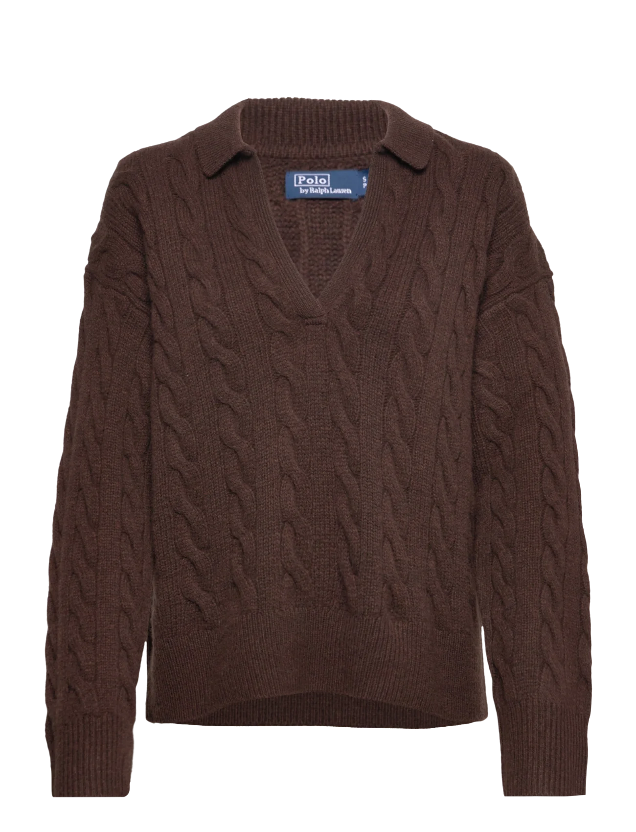Polo Ralph Lauren Collar Po-Long Sleeve-genser Mørkbrun