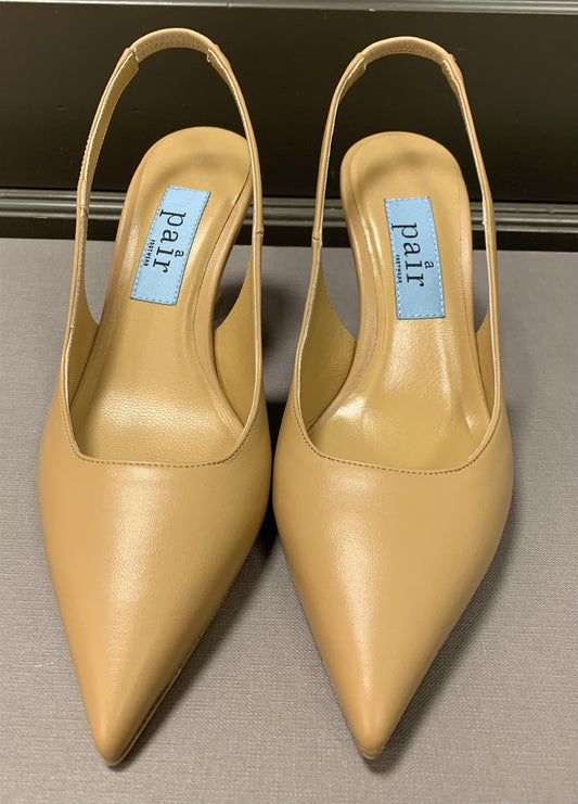 Slingback plain beige