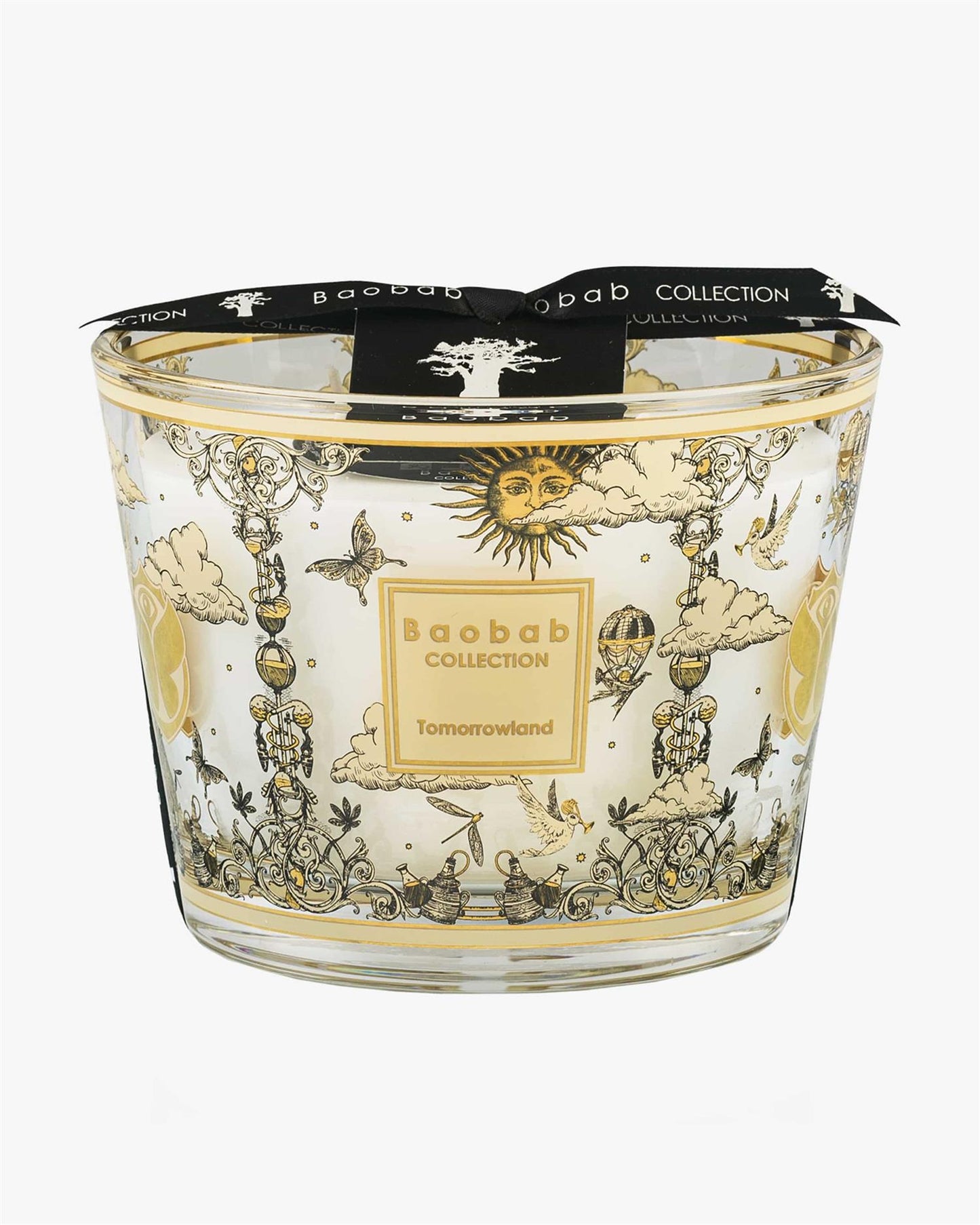 Baobab Tomorrowland Gold duftlys H:10cm - ZhosLaila