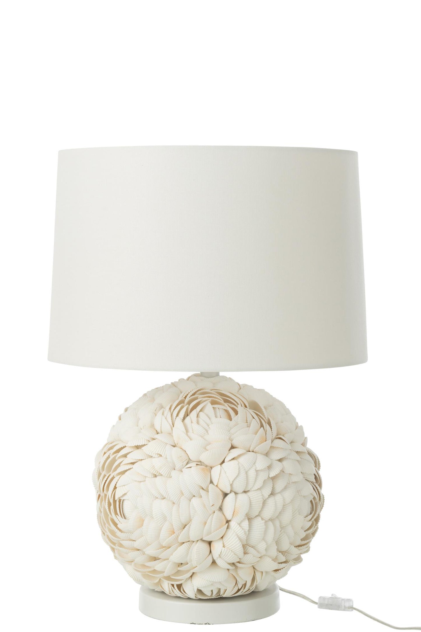 Bordlampe Skjell Hvit H:40cm