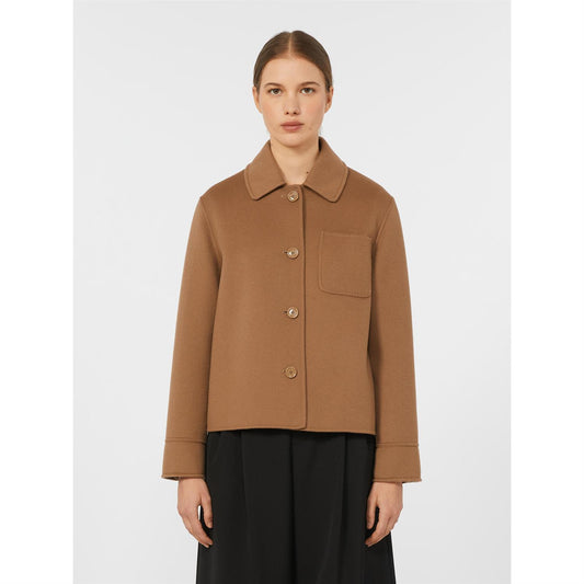 Max Mara Klassisk lammeulls jakke Camel